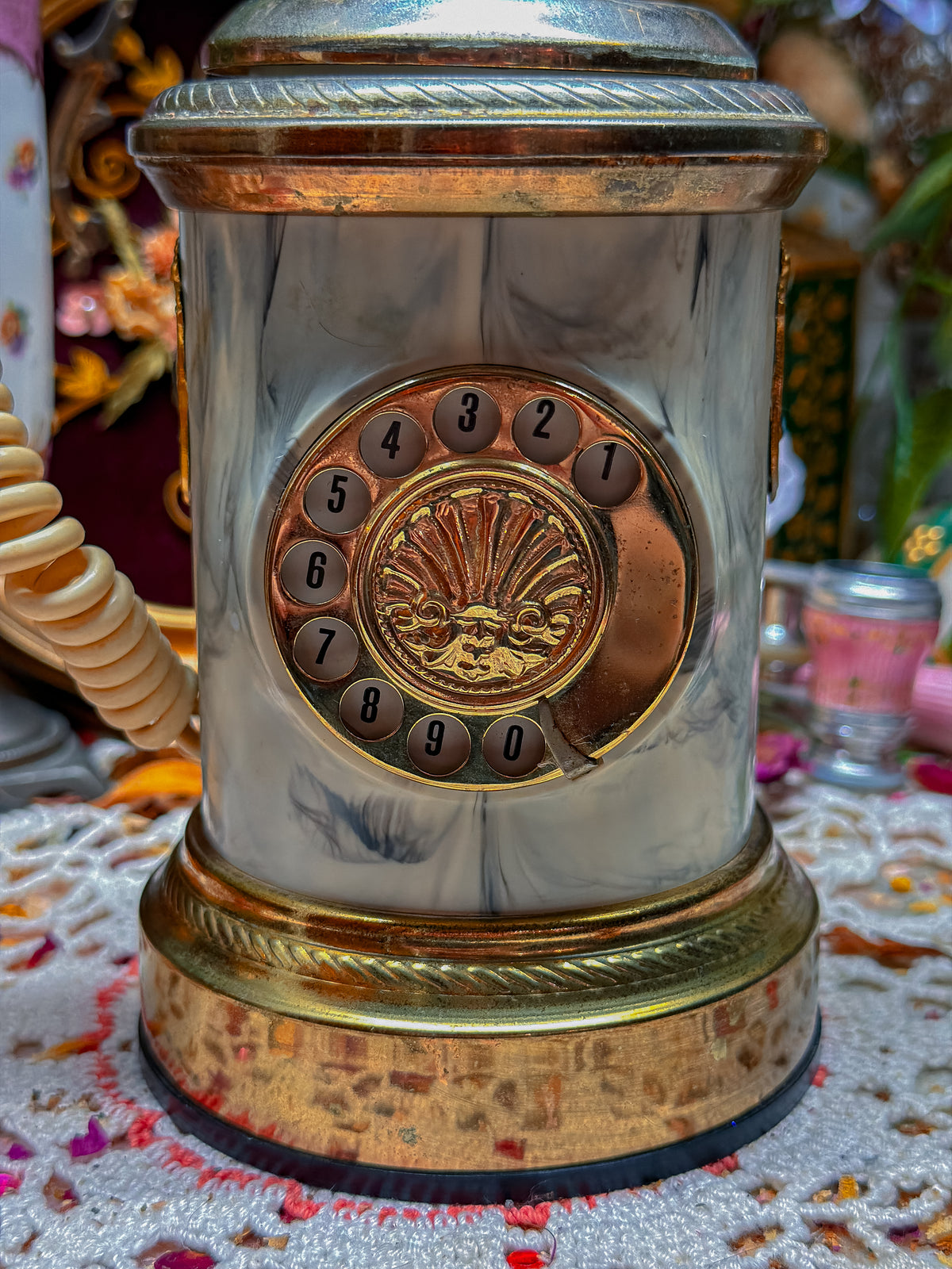 Telephone cigarette dispenser/lighter/music box (RARE)✨