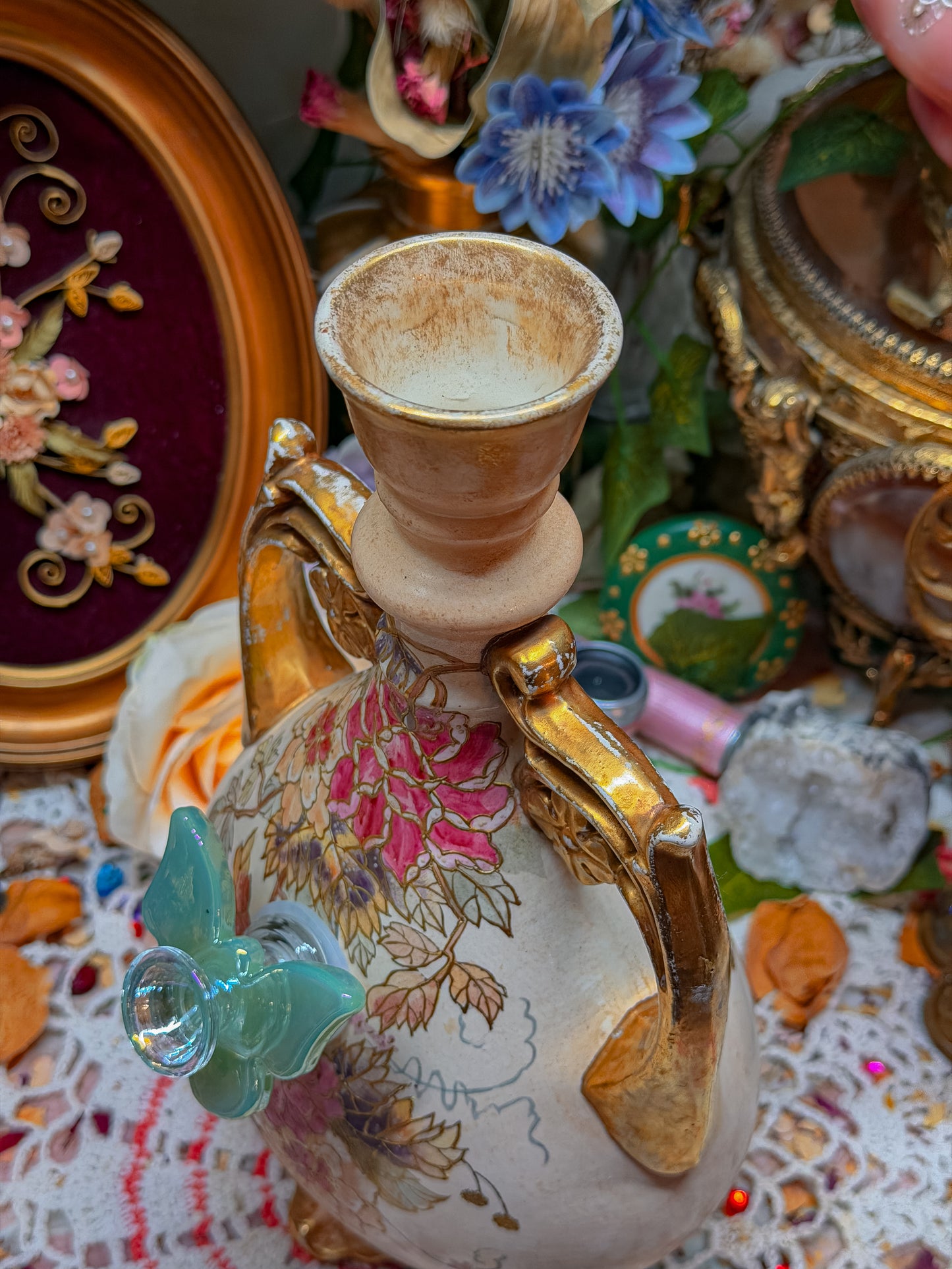 Royal Bonn floral bong✨