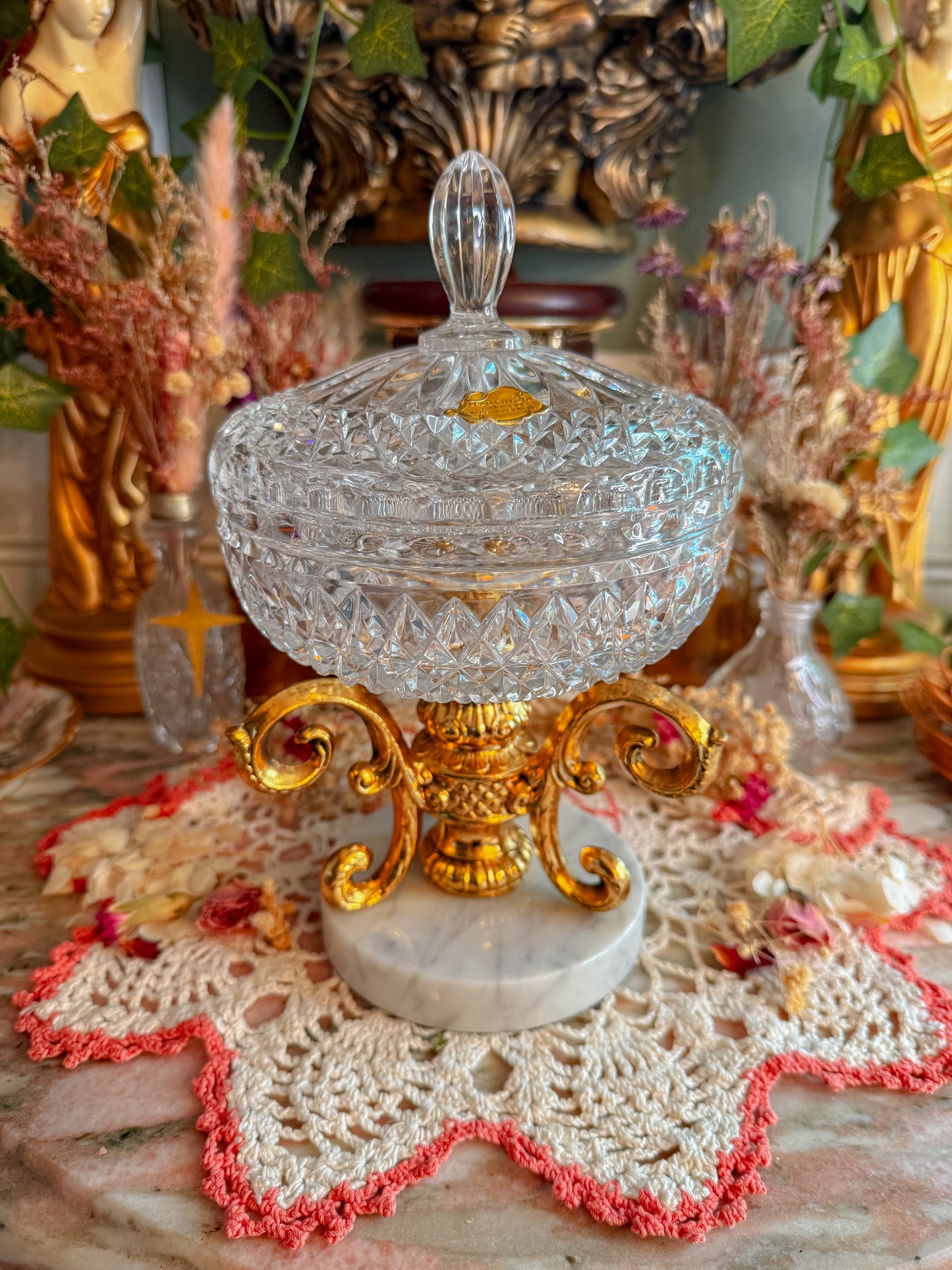 Genuine crystal and marble stash✨