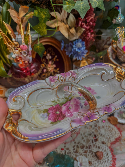 Austrian floral ashtray✨