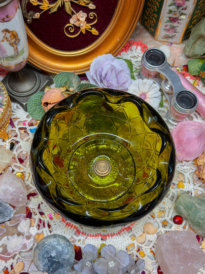 Indiana glass pedestal ashtray✨