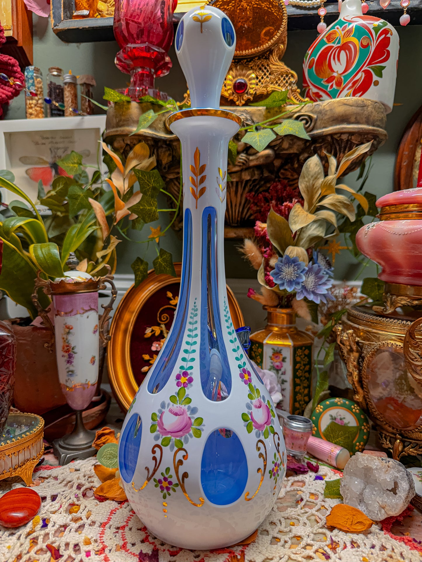 Bohemian Czech cut glass✨