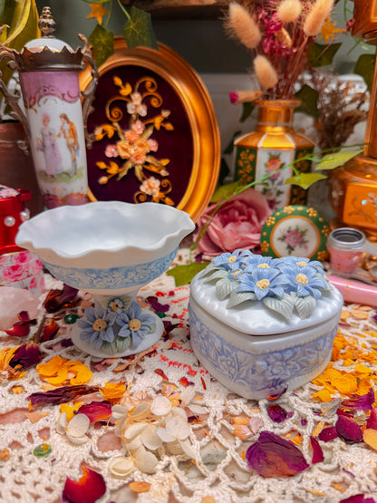 Stash/candle/ashtray floral set✨