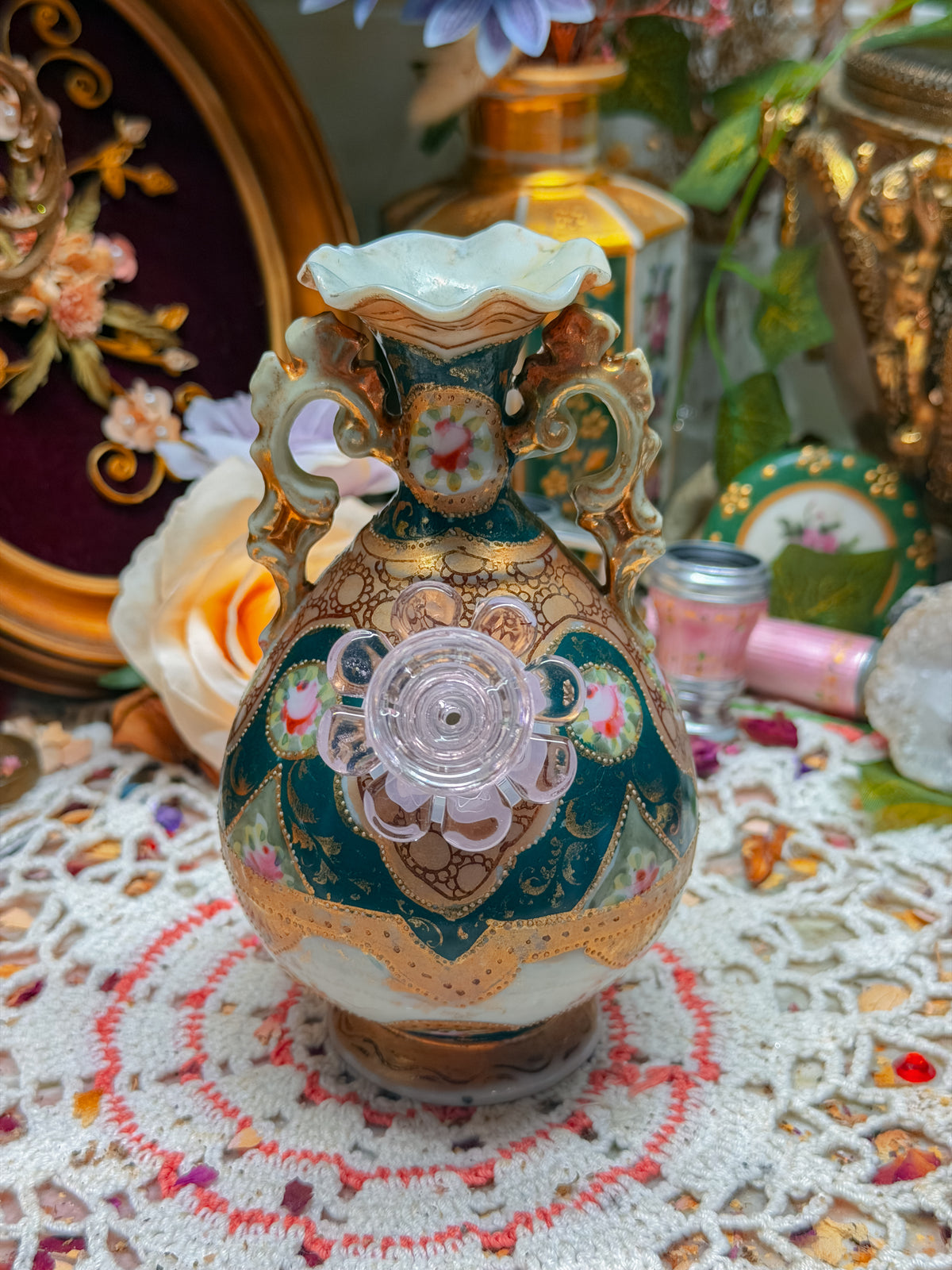 Nippon floral Victorian bong✨