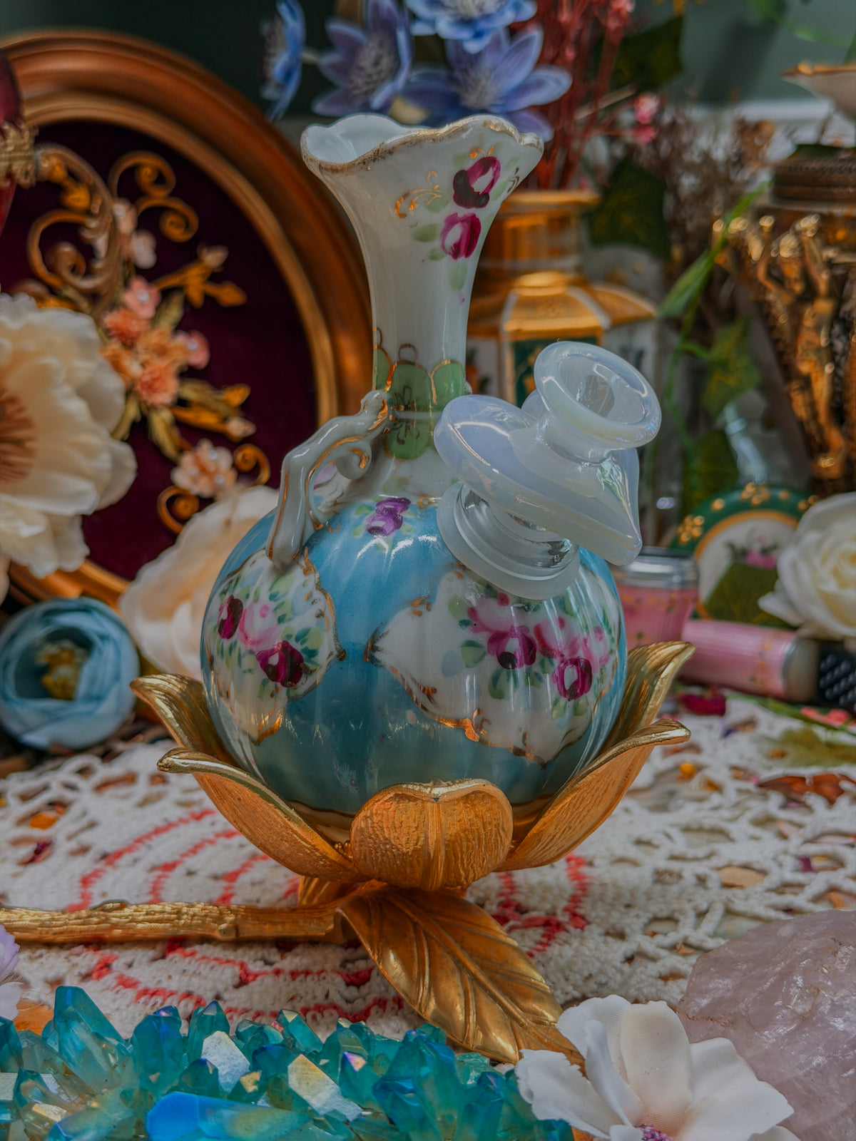 Nippon bong with flower stand Victorian✨