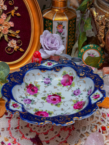 Nippon floral ashtray✨