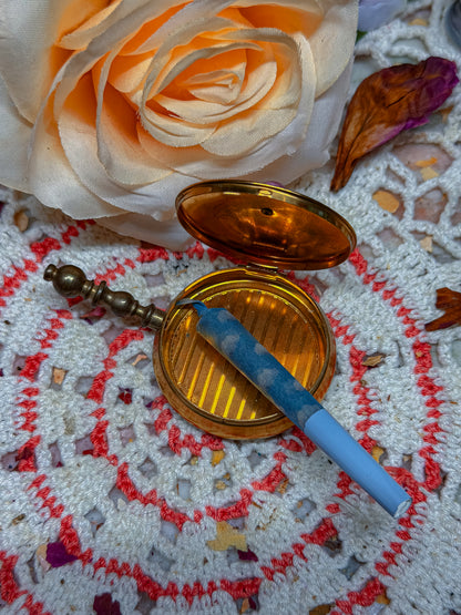 Silent butler Pocket ashtray with red gem and rhinestones✨