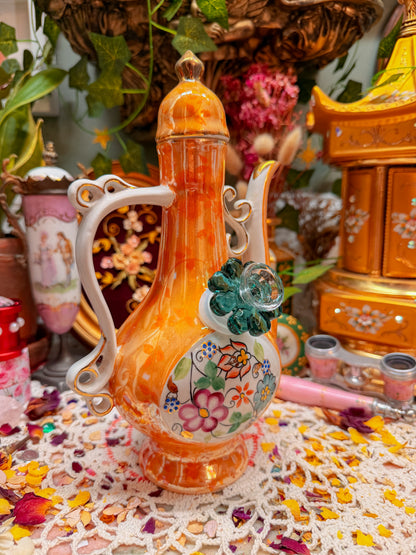 Pearlized floral teapot piece✨