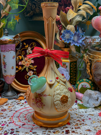 Royal Worcester luxury bong with add ons and bow✨