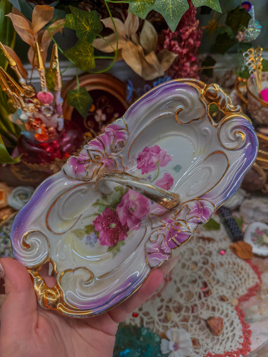 Austrian floral ashtray✨