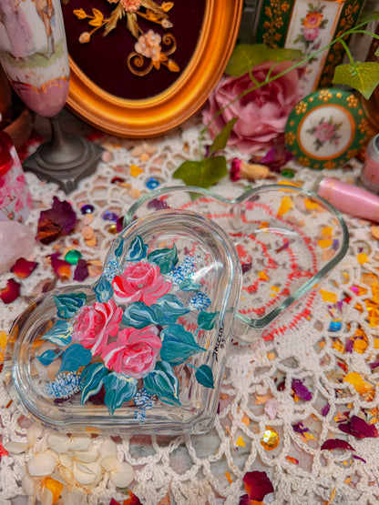Hand painted heart stash✨