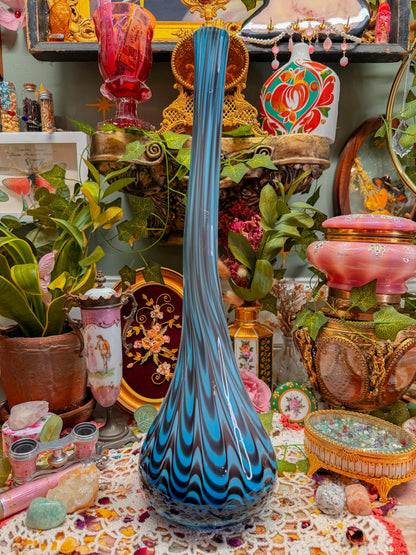 Art glass pulled feather swirl✨