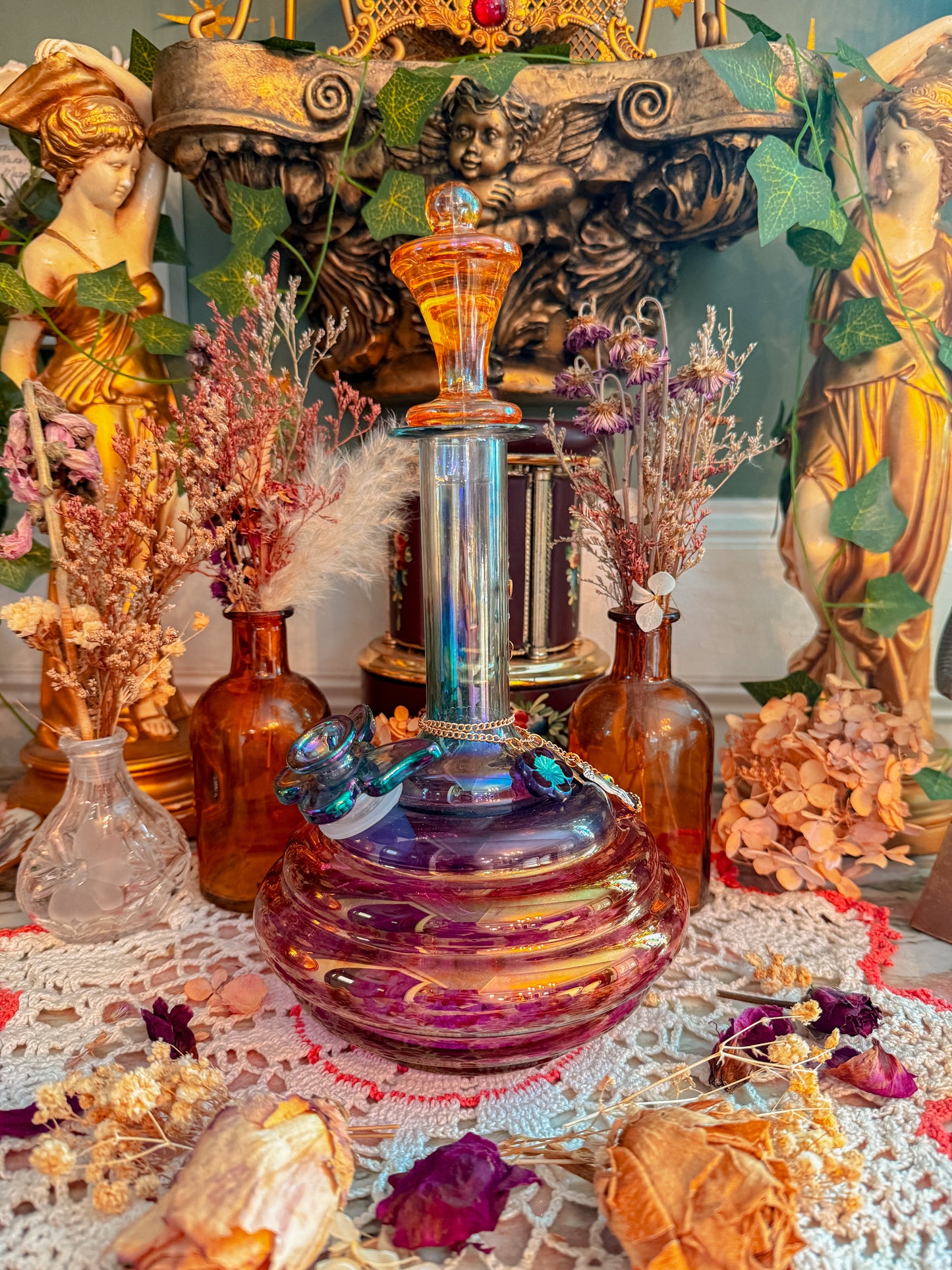 Italian art glass with add ons✨