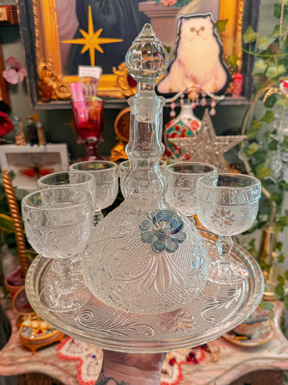 Clear glass Tiara set✨