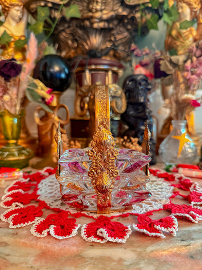 Gilted metal stacked ashtray set✨