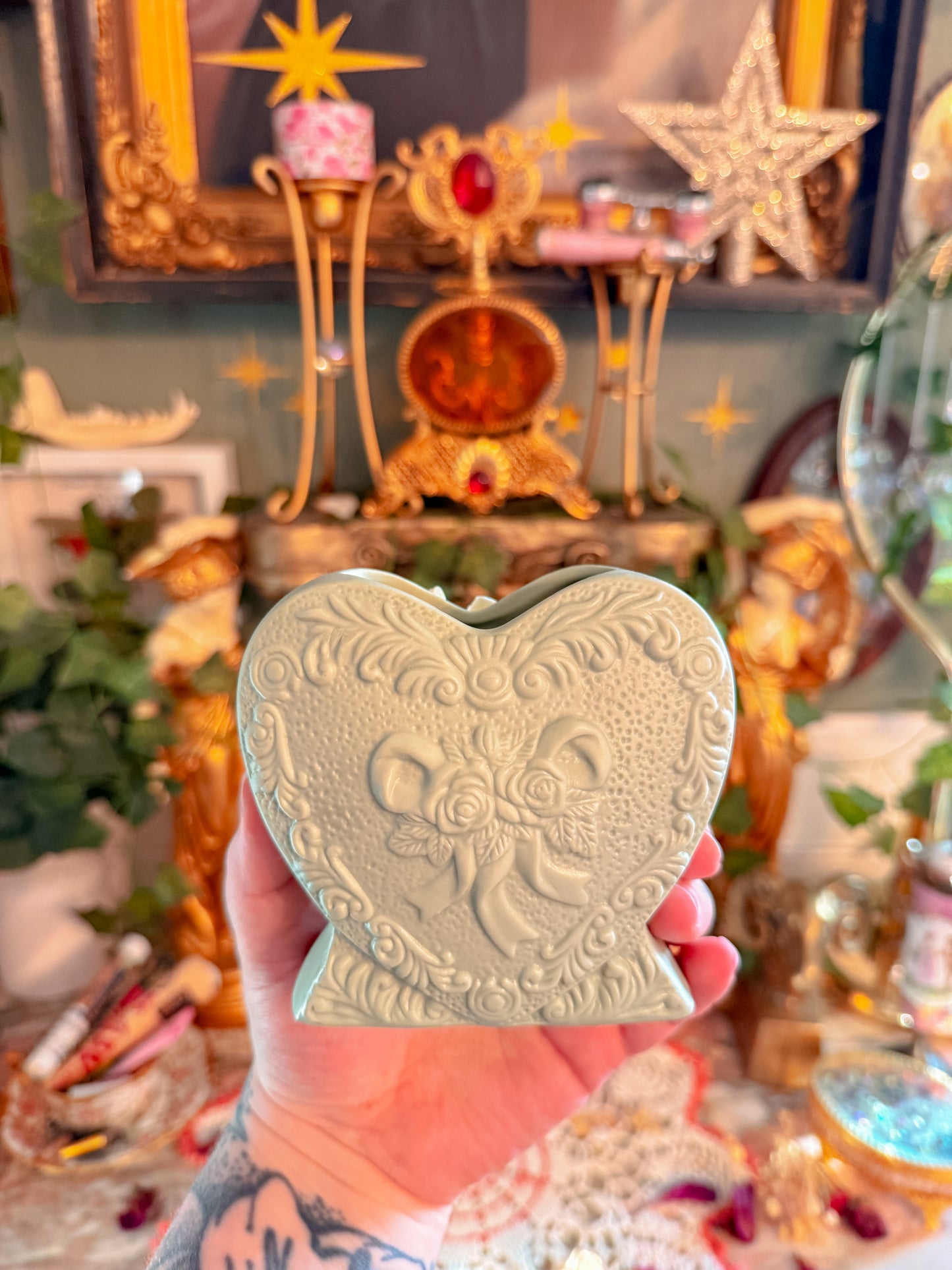 Jasperware 3D heart ashtray✨