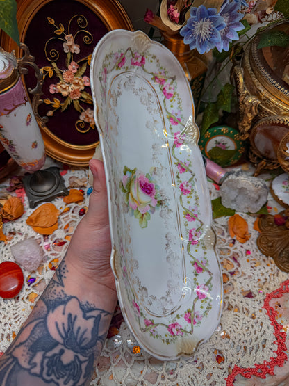 German Floral rolling tray✨
