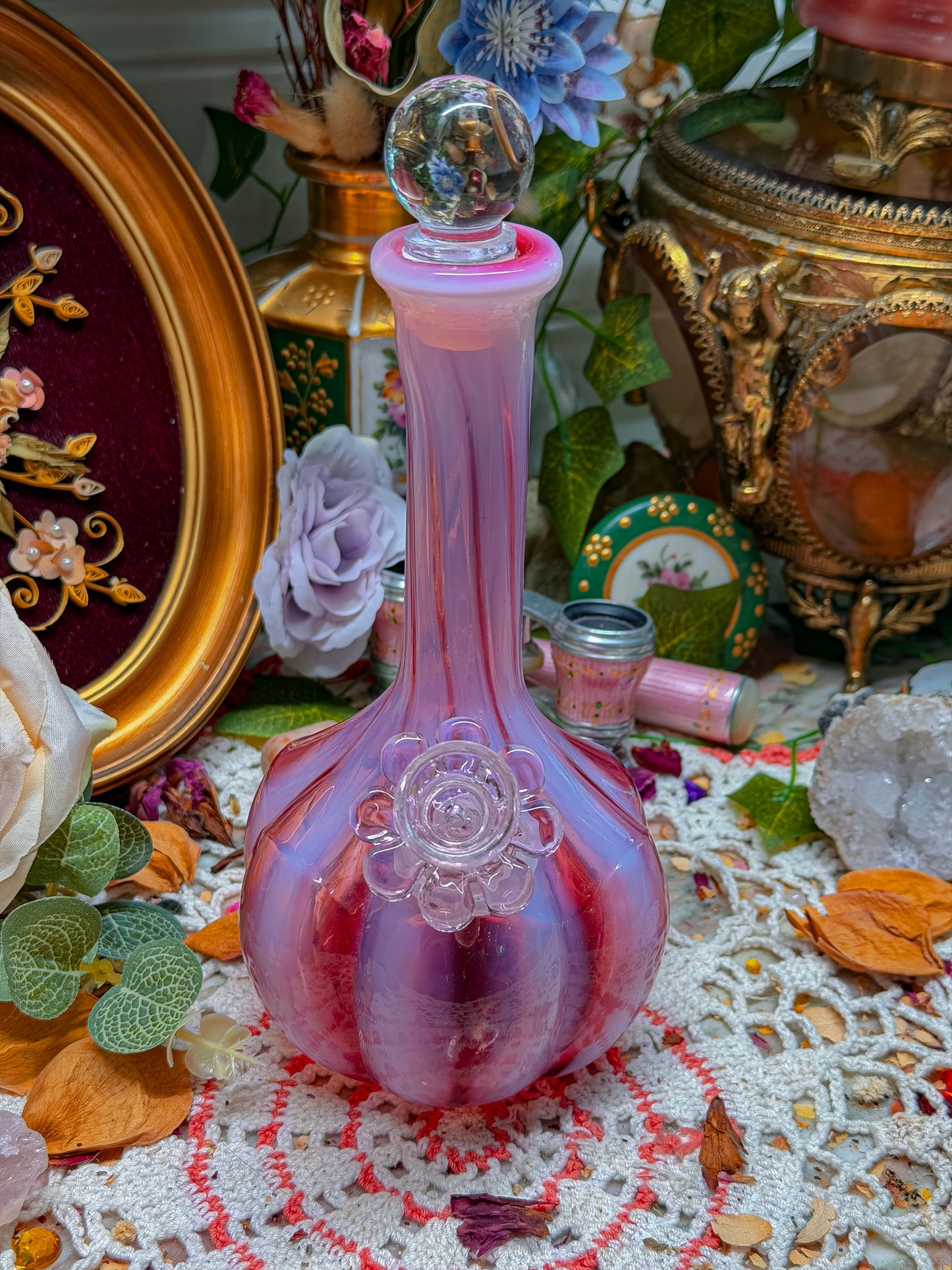 Fenton opalescent optic swirl✨