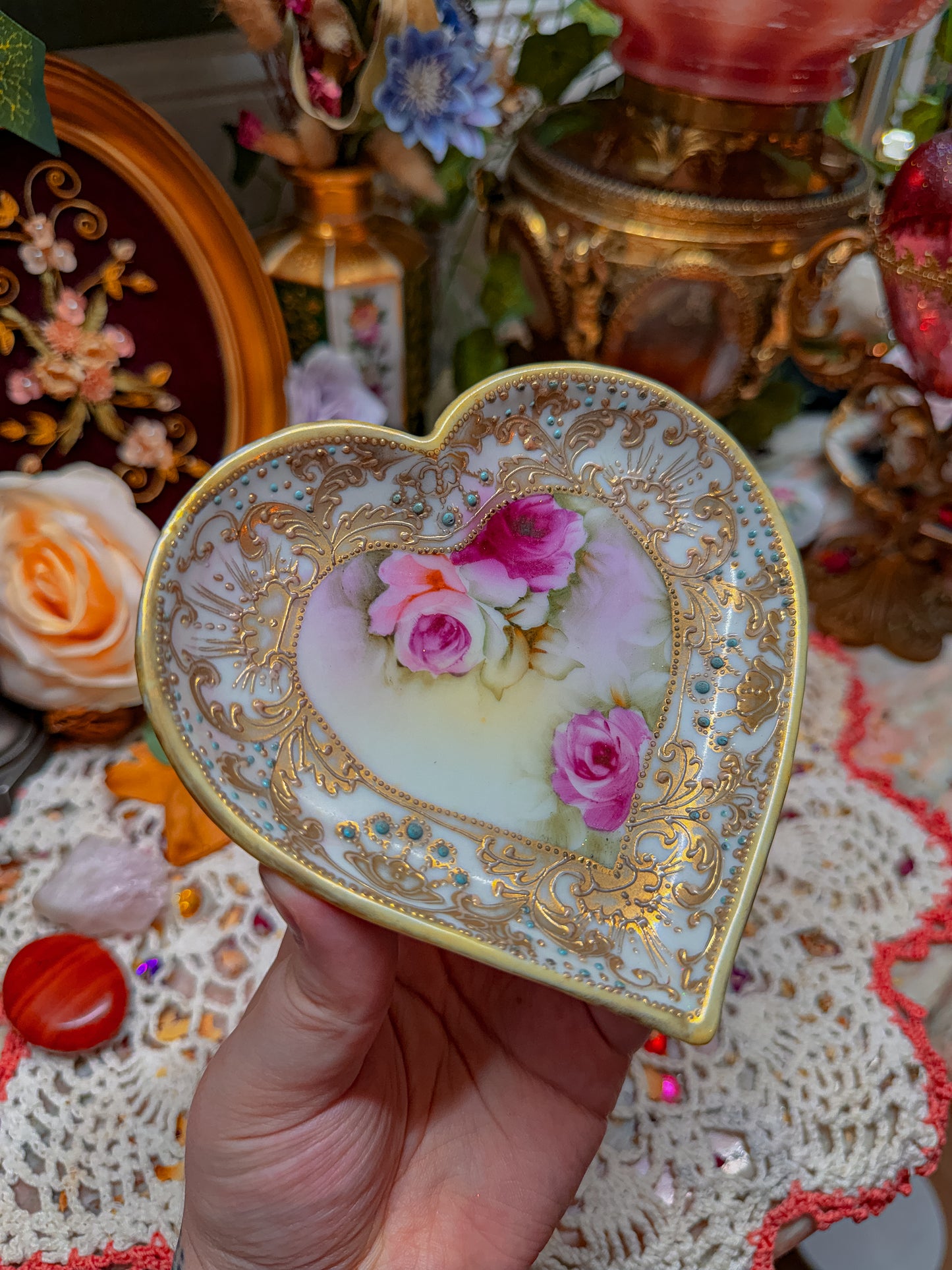 Moriage Nippon heart dish/tray✨