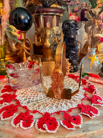 Gilted metal stacked ashtray set✨