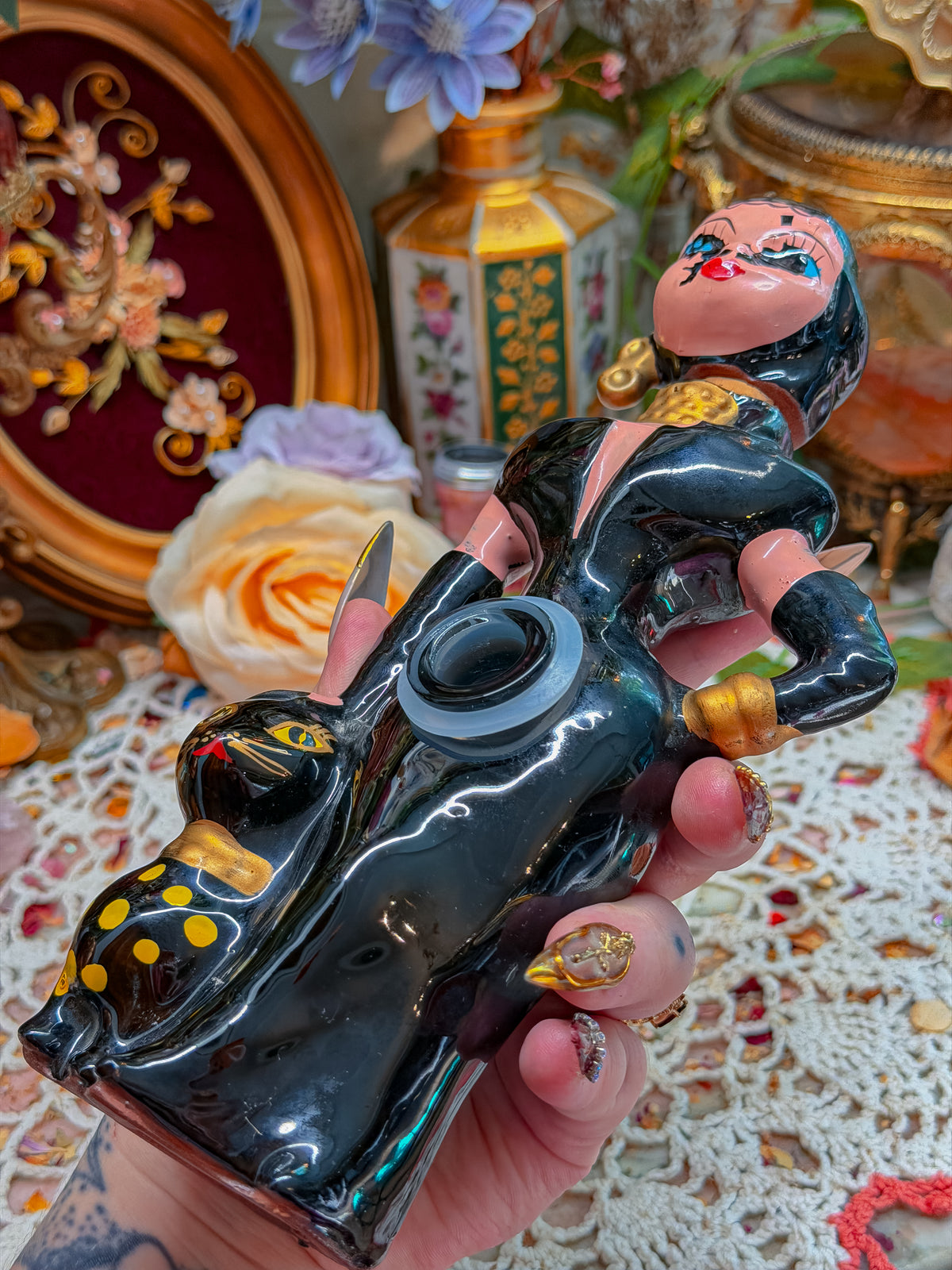 !!!Sassy cat lady pipe!!!🕷️ RARE