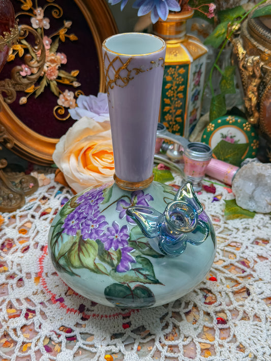 Floral Limoges French bong✨