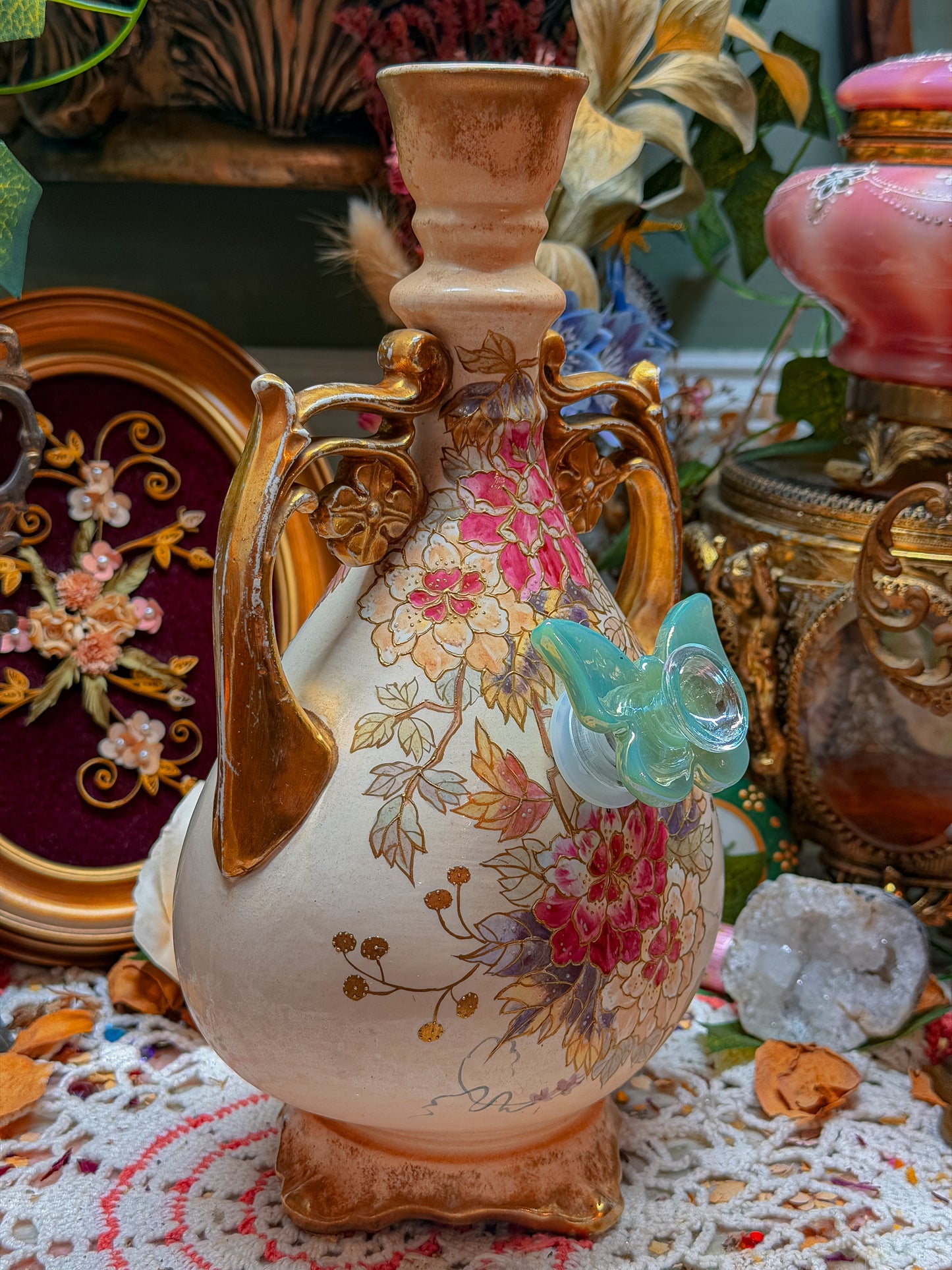 Royal Bonn floral bong✨