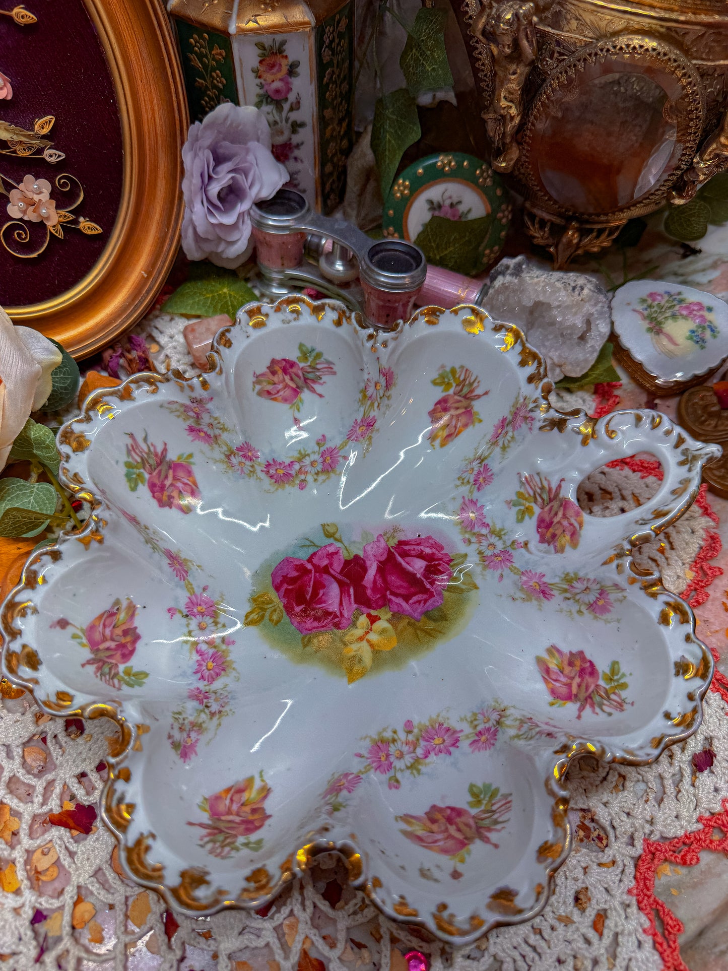 German floral ashtray✨