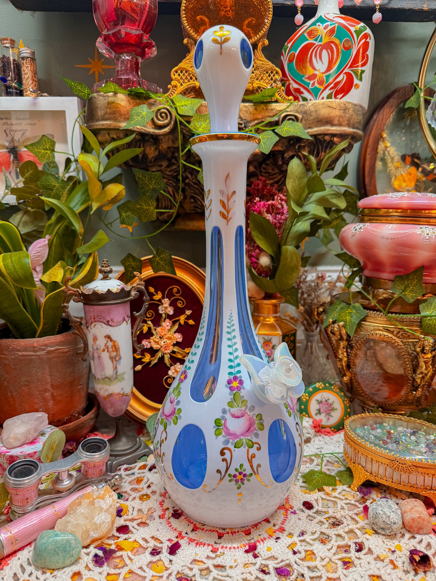 Bohemian Czech cut glass✨
