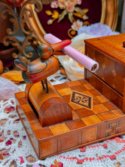 Wooden cigarette bird dispensing box✨