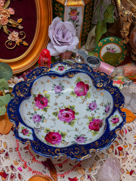 Nippon floral ashtray✨
