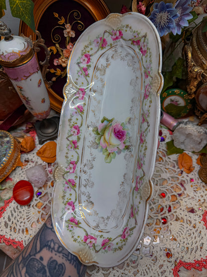 German Floral rolling tray✨