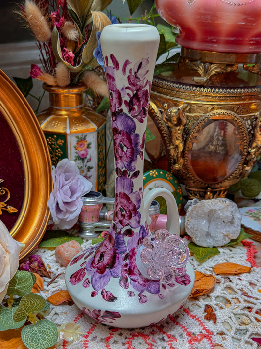 Unique Greek floral bong✨