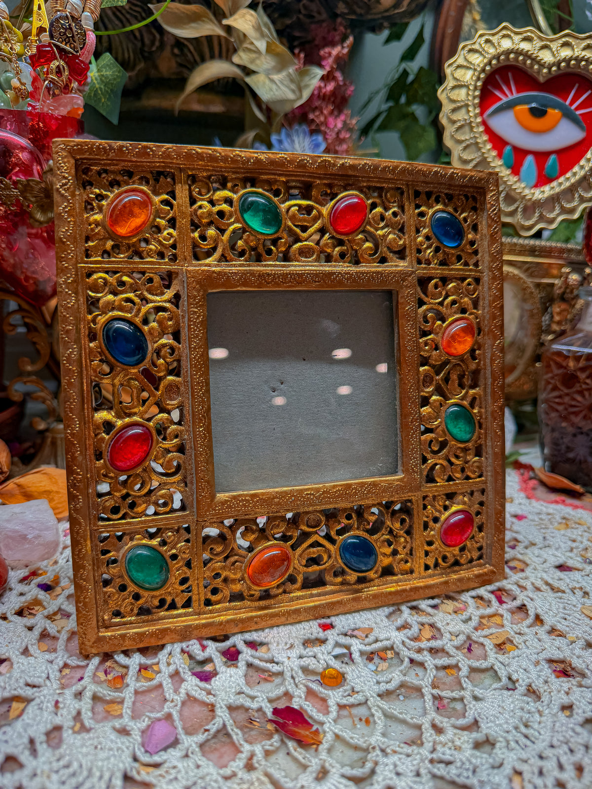 Ornate picture frame with gems✨