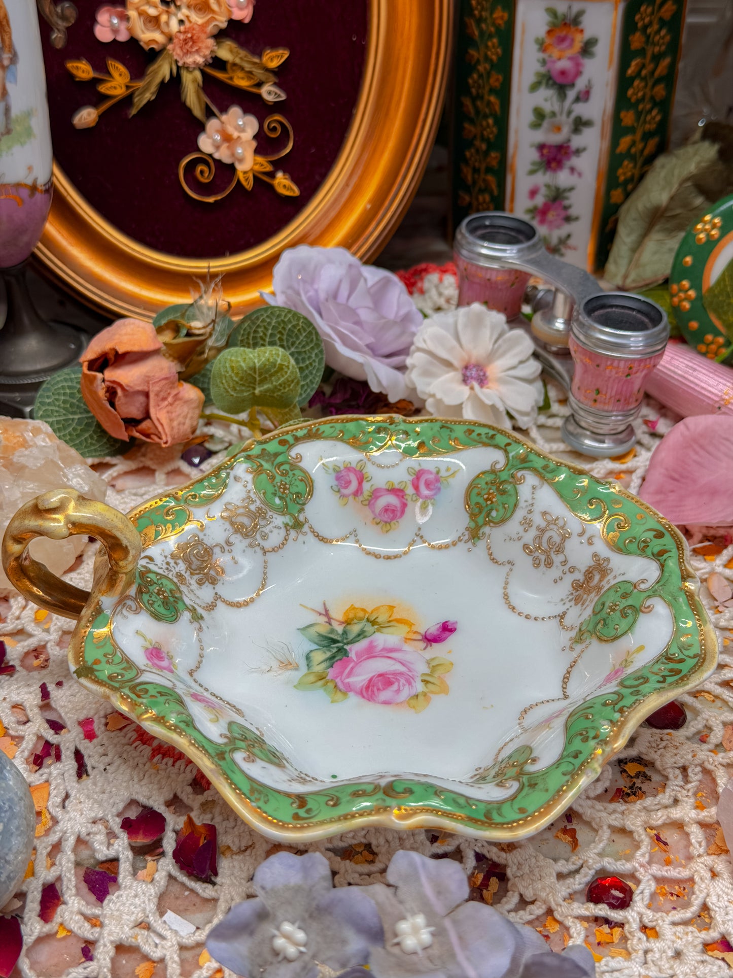 Limoges/Nippon floral set✨