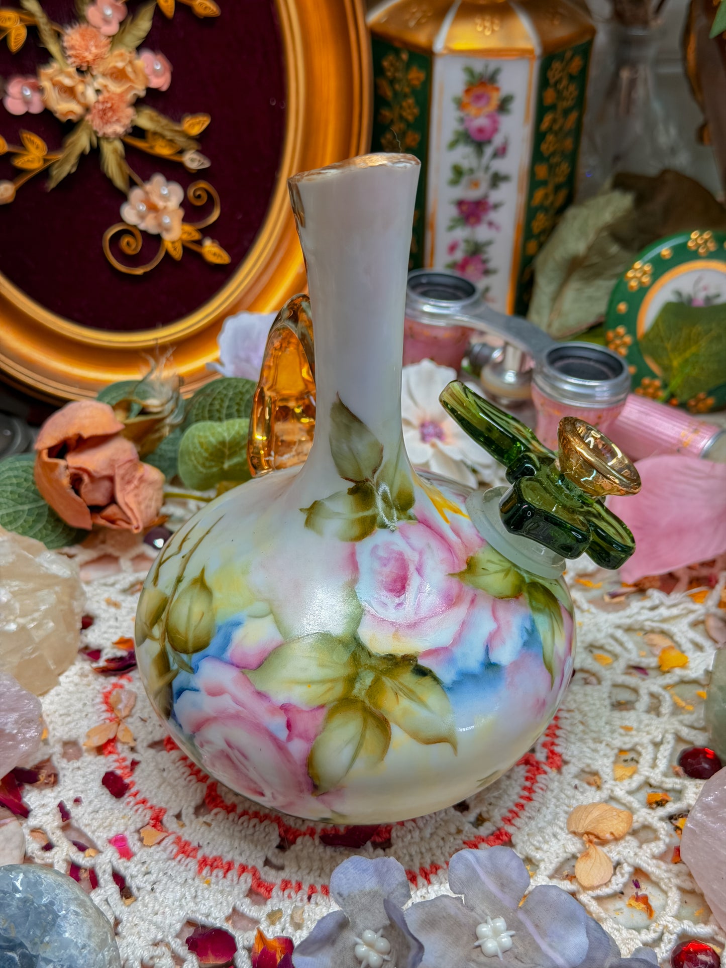 Limoges/Nippon floral set✨