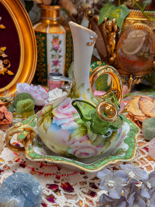 Limoges/Nippon floral set✨