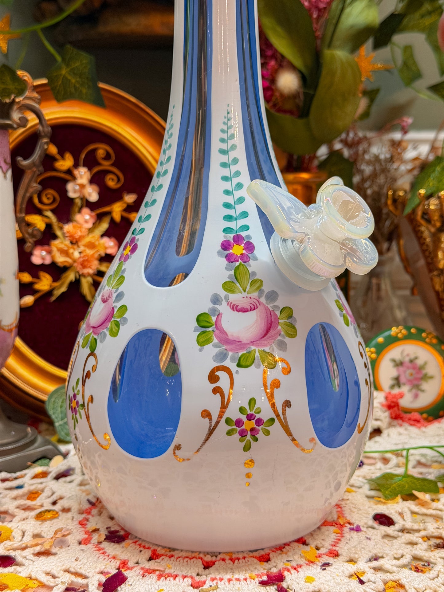 Bohemian Czech cut glass✨