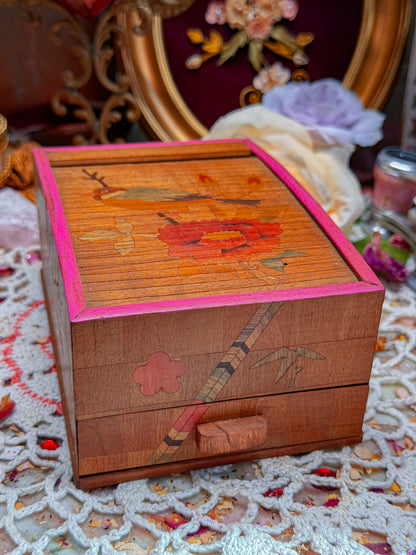 Wooden sliding cigarette box/stash✨