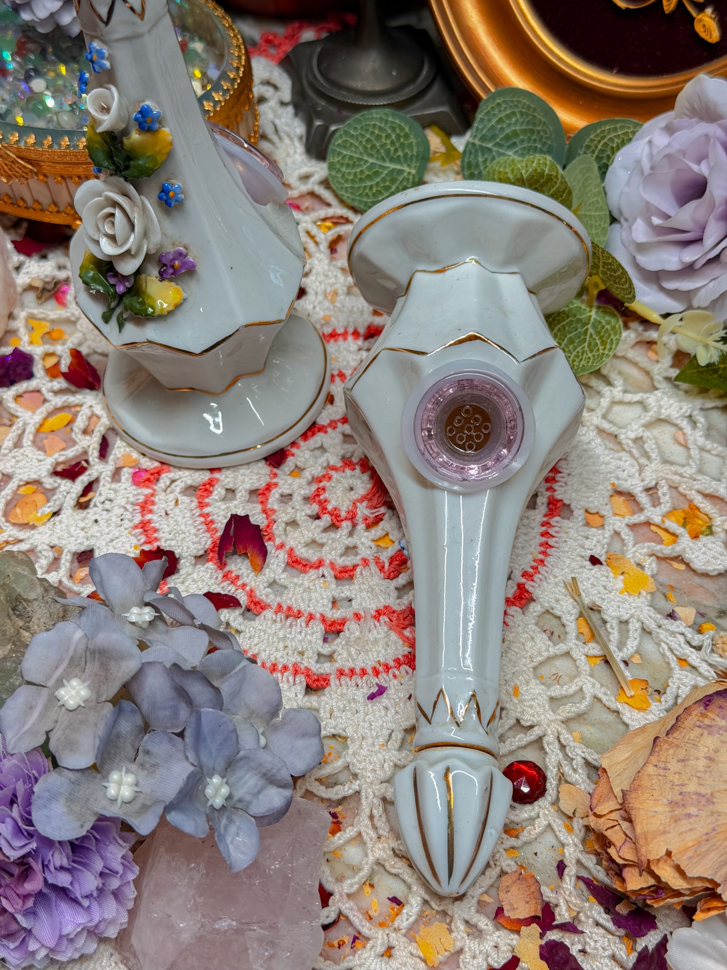 3D floral German made pipes✨