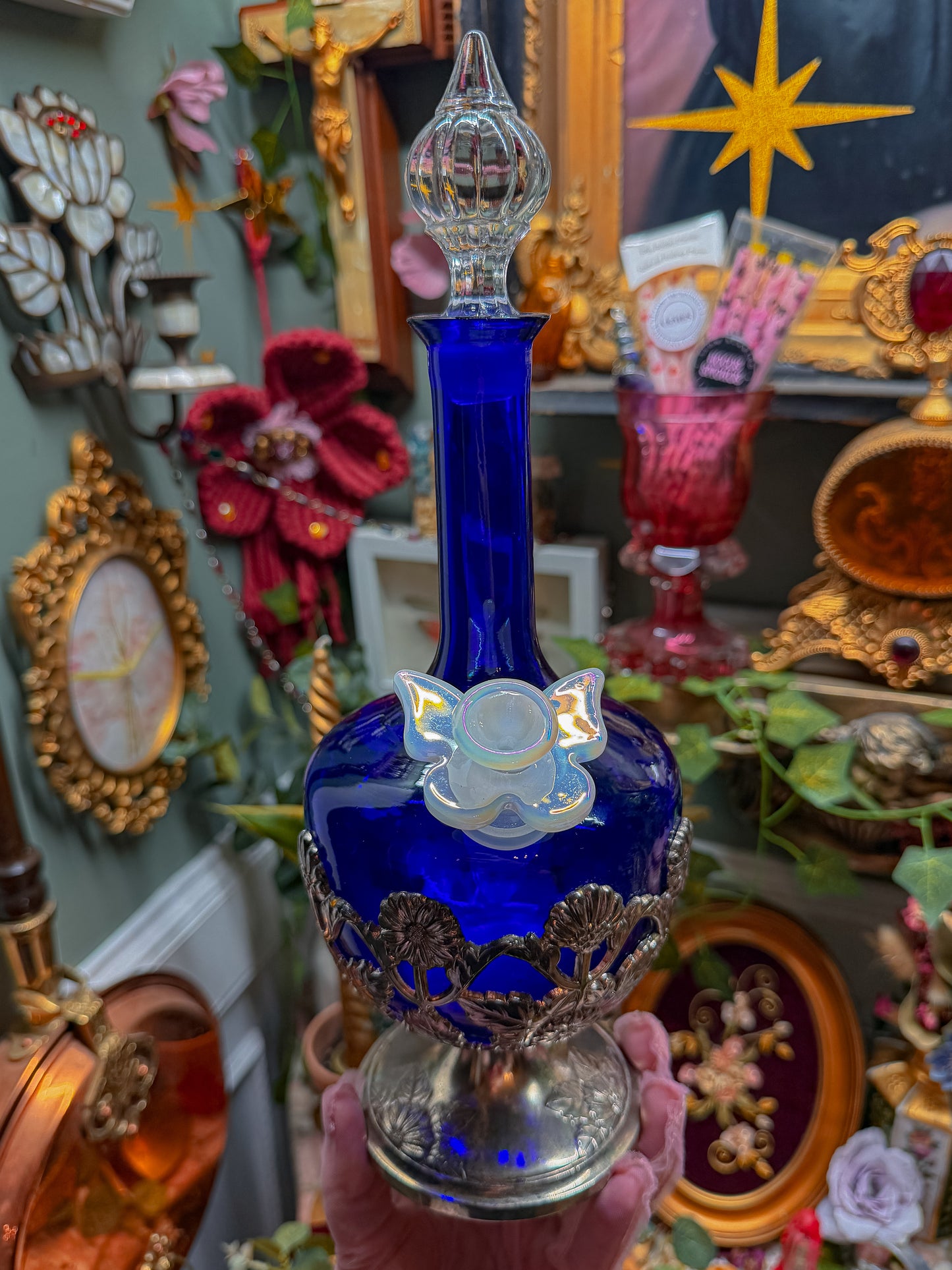 American cut crystal corp colbalt✨
