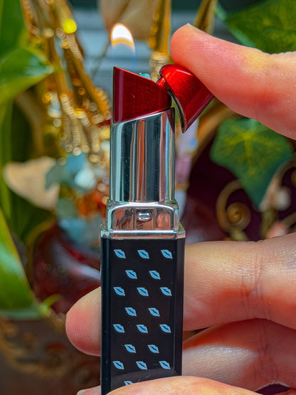 Black and silver lipstick lighter!
