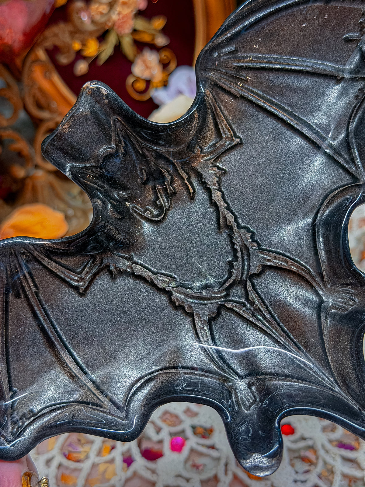 Glass bat ashtray🕷️