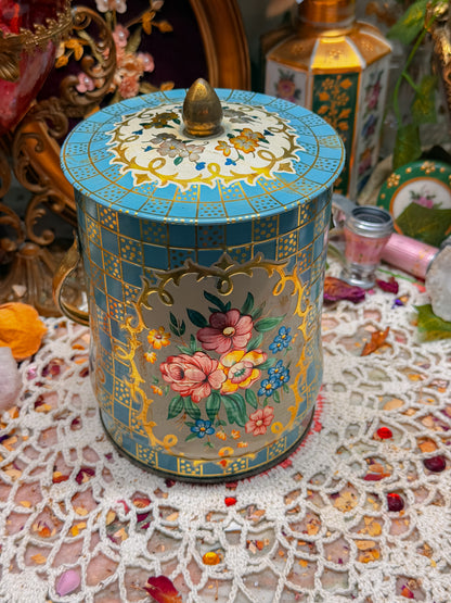Floral Tin stash✨