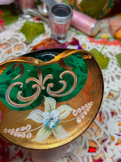 Murano floral ashtray✨