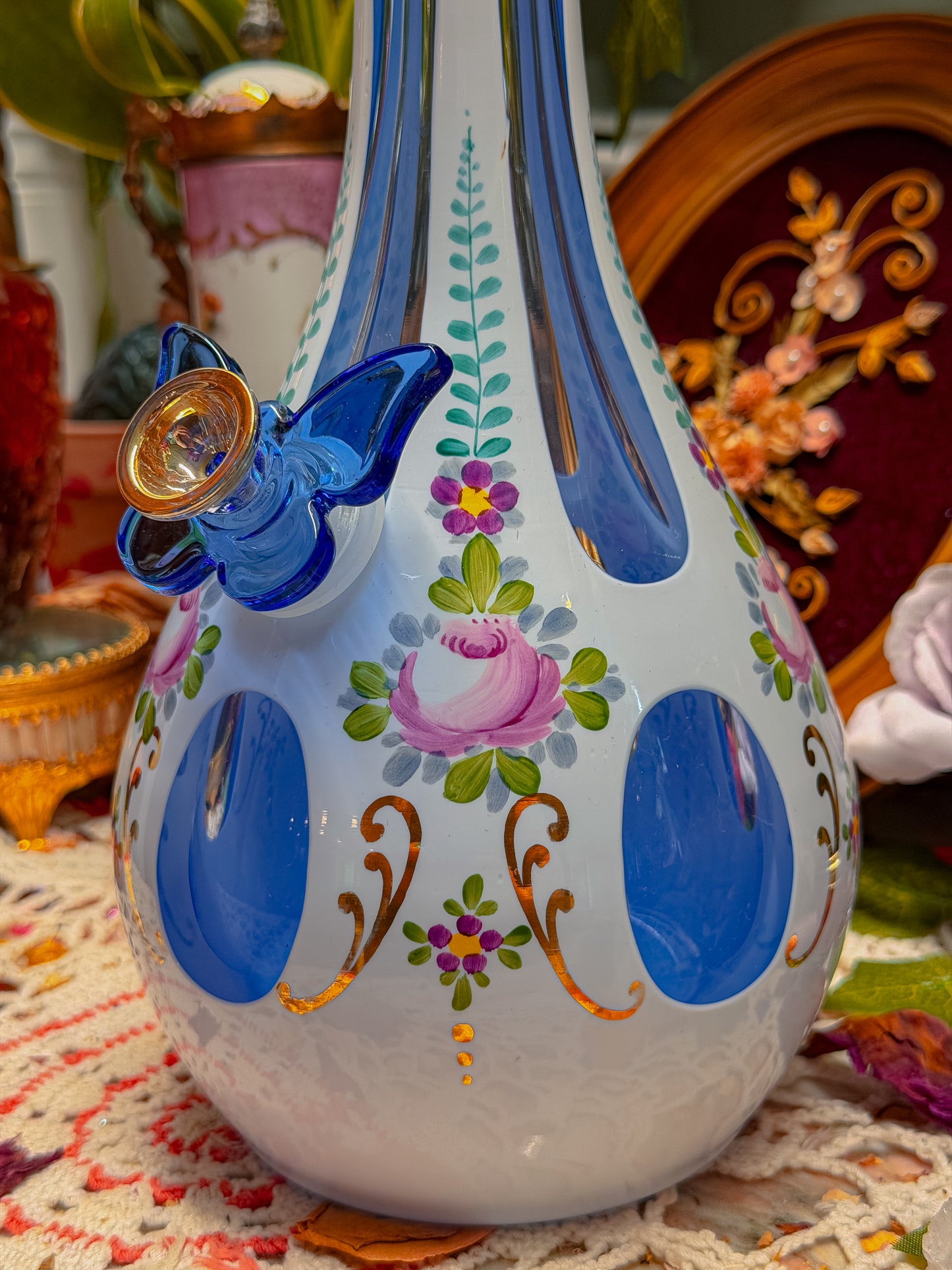 Bohemian Czech cut glass✨