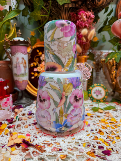 Independent artist floral carafe✨