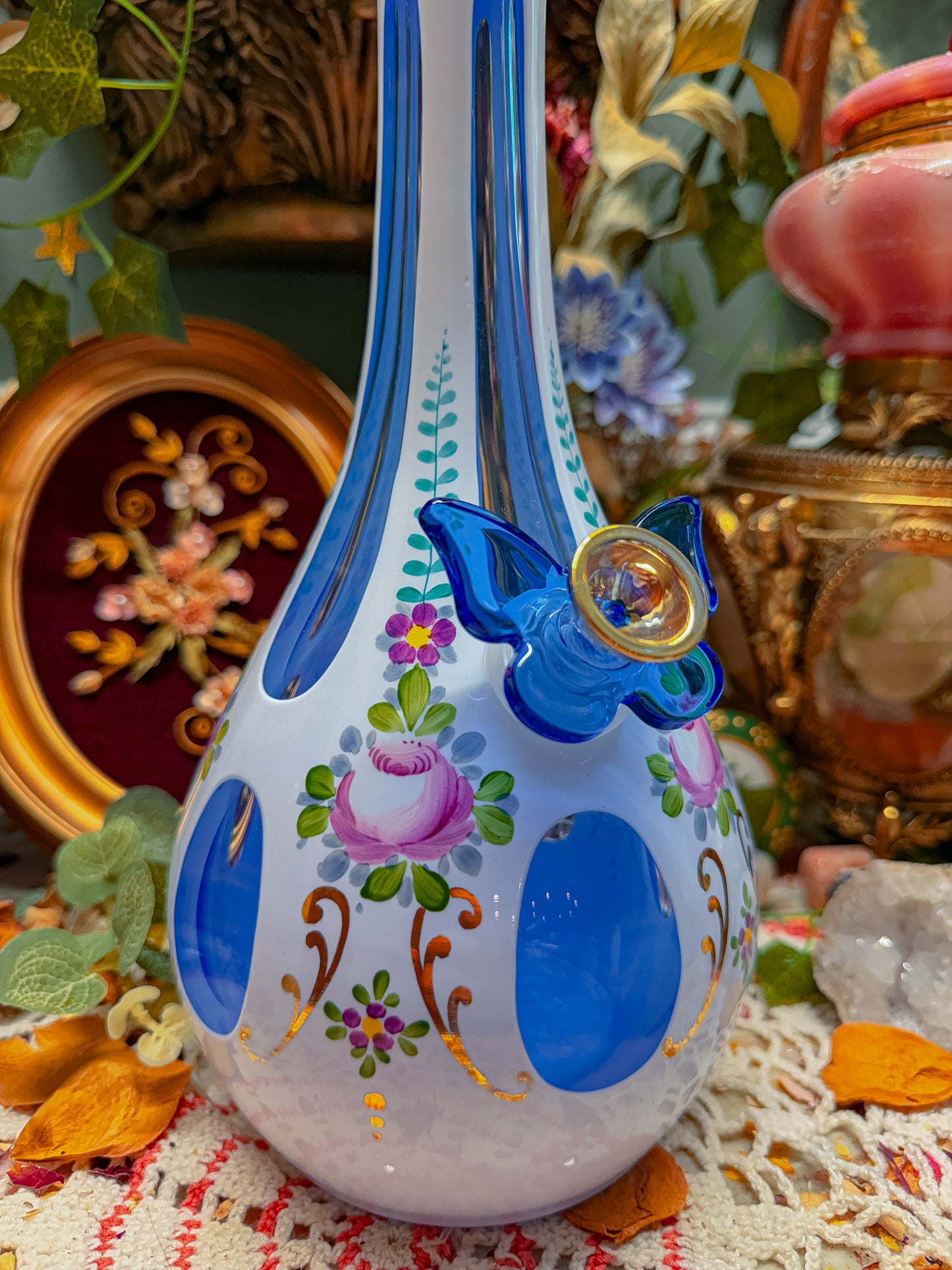 Bohemian Czech cut glass✨