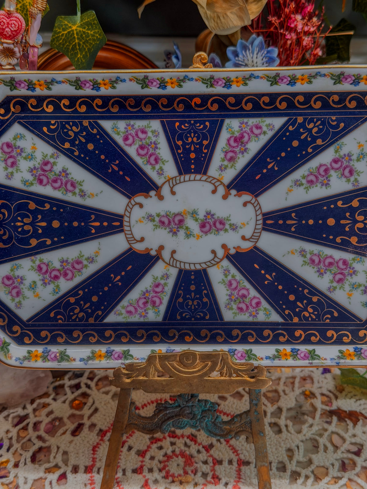 Coalport floral tray✨