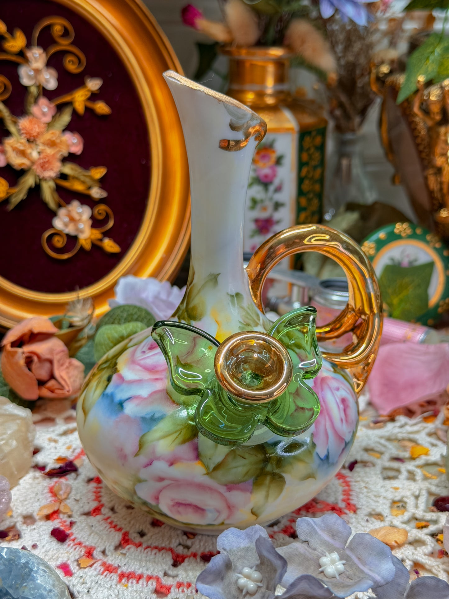 Limoges/Nippon floral set✨